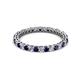 3 - Tiffany 2.00 mm Blue Sapphire and Diamond Eternity Band 