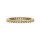1 - Tiffany 2.00 mm Yellow Sapphire and Diamond Eternity Band 