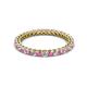 3 - Tiffany 2.00 mm Pink Sapphire and Diamond Eternity Band 