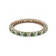 3 - Tiffany 2.00 mm Green Garnet and Diamond Eternity Band 