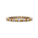 1 - Tiffany 2.00 mm Citrine and Diamond Eternity Band 