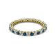 3 - Tiffany 2.00 mm Blue and White Diamond Eternity Band 