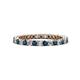 1 - Tiffany 2.00 mm Blue and White Diamond Eternity Band 