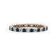 1 - Tiffany 2.00 mm London Blue Topaz and Diamond Eternity Band 