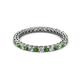 3 - Tiffany 2.00 mm Green Garnet and Diamond Eternity Band 