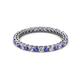 3 - Tiffany 2.00 mm Tanzanite and Diamond Eternity Band 