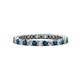 1 - Tiffany 2.00 mm Blue and White Diamond Eternity Band 