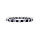 1 - Tiffany 2.00 mm Blue Sapphire and Diamond Eternity Band 