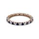 2 - Tiffany 2.00 mm Blue Sapphire and Diamond Eternity Band 