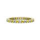 1 - Tiffany 2.00 mm Diamond and Yellow Sapphire Eternity Band 