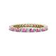 1 - Tiffany 2.00 mm Pink Sapphire and Diamond Eternity Band 