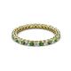 2 - Tiffany 2.00 mm Diamond and Green Garnet Eternity Band 