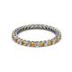 2 - Tiffany 2.00 mm Citrine and Diamond Eternity Band 