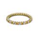 2 - Tiffany 2.00 mm Diamond and Citrine Eternity Band 