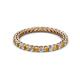 2 - Tiffany 2.00 mm Citrine and Diamond Eternity Band 