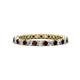 1 - Tiffany 2.00 mm Diamond and Red Garnet Eternity Band 