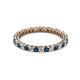 2 - Tiffany 2.00 mm Blue and White Diamond Eternity Band 