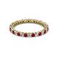 2 - Tiffany 2.00 mm Diamond and Ruby Eternity Band 