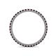 4 - Ellen 1.70 mm Red Garnet Eternity Band 