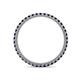 4 - Ellen 1.70 mm Blue Sapphire Eternity Band 
