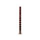 5 - Ellen 1.70 mm Red Garnet Eternity Band 