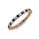 4 - Tiffany 2.00 mm Blue Sapphire and Diamond Eternity Band 