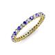 4 - Tiffany 2.00 mm Tanzanite and Diamond Eternity Band 