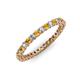 4 - Tiffany 2.00 mm Citrine and Diamond Eternity Band 