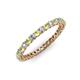 4 - Tiffany 2.00 mm Peridot and Diamond Eternity Band 