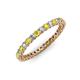 4 - Tiffany 2.00 mm Yellow Sapphire and Diamond Eternity Band 