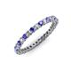 4 - Tiffany 2.00 mm Tanzanite and Diamond Eternity Band 