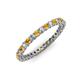 4 - Tiffany 2.00 mm Citrine and Diamond Eternity Band 