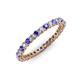 3 - Tiffany 2.00 mm Tanzanite and Diamond Eternity Band 