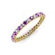 3 - Tiffany 2.00 mm Amethyst and Diamond Eternity Band 