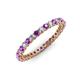 3 - Tiffany 2.00 mm Amethyst and Diamond Eternity Band 
