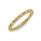 3 - Tiffany 2.00 mm Diamond and Citrine Eternity Band 