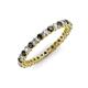 3 - Tiffany 2.00 mm White and Black Diamond Eternity Band 