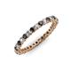 3 - Tiffany 2.00 mm Black and White Diamond Eternity Band 