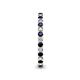 6 - Tiffany 2.00 mm Blue Sapphire and Diamond Eternity Band 