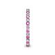 6 - Tiffany 2.00 mm Pink Sapphire and Diamond Eternity Band 