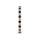 6 - Tiffany 2.00 mm Red Garnet and Diamond Eternity Band 