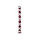 6 - Tiffany 2.00 mm Rhodolite Garnet and Diamond Eternity Band 