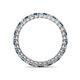 5 - Tiffany 2.00 mm Blue and White Diamond Eternity Band 