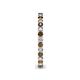 6 - Tiffany 2.00 mm Smoky Quartz and Diamond Eternity Band 