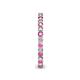 6 - Tiffany 2.00 mm Pink Sapphire and Diamond Eternity Band 