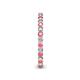 6 - Tiffany 2.00 mm Pink Tourmaline and Diamond Eternity Band 