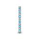 6 - Tiffany 2.00 mm Blue Topaz and Diamond Eternity Band 