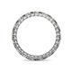 5 - Tiffany 2.00 mm Smoky Quartz and Diamond Eternity Band 