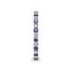 6 - Tiffany 2.00 mm Iolite and Diamond Eternity Band 