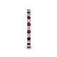 6 - Tiffany 2.00 mm Rhodolite Garnet and Diamond Eternity Band 
